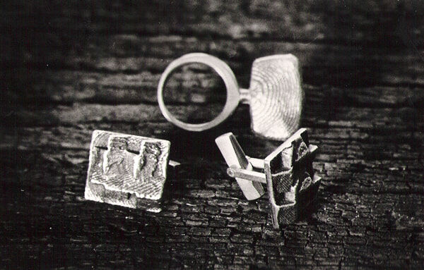 Selection of rings, Cuttle fish cast 1970 Merv Muhling