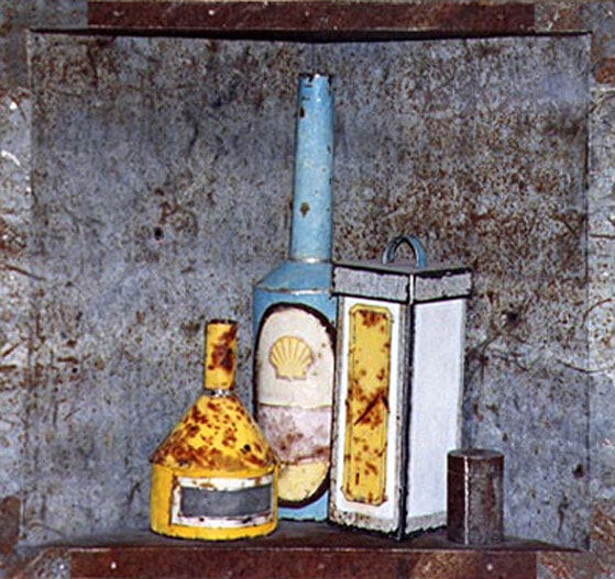 1993-Still-life-Recycled-tin-Gold-Coast-Art-Gallery-Photo-courtesy-of-Gold-Coast-Gallery-1